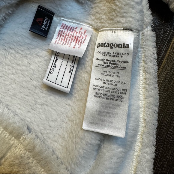 Patagonia girls synchilla winter warm thermal fleece pullover - Picture 5 of 8